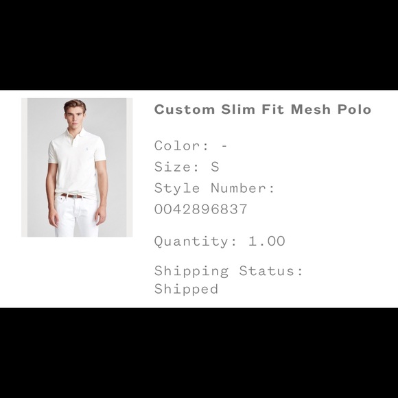 Mesh Polo Ralph Lauren S - Picture 4 of 4